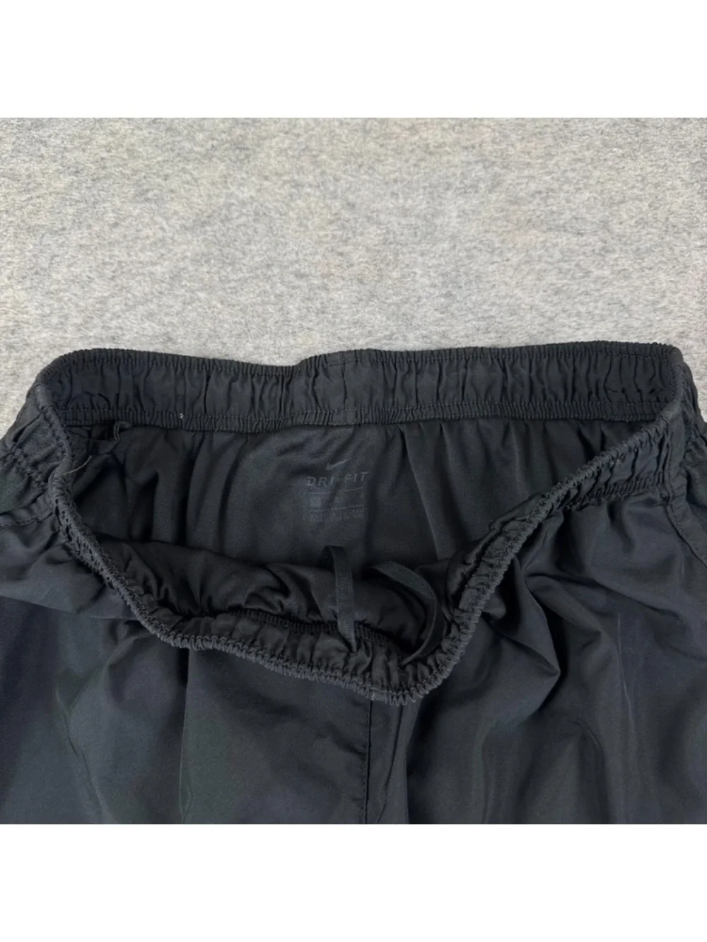 Nike Women's Black Athletic Running Shorts with White Swoosh